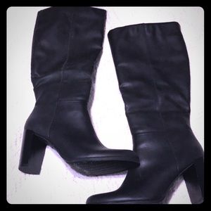 Black tall boots - size 9
